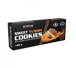 Zdjęcie ACTIVLAB SWEET YUMMY COOKIES Ciastka z nadzieniem karmelowym 128 g