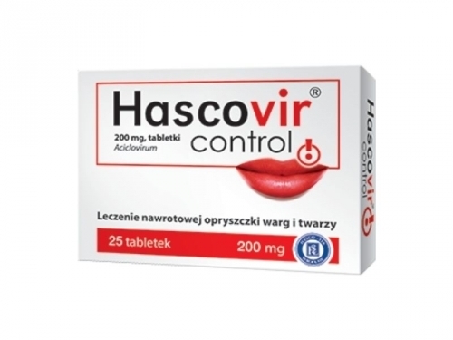 Zdjęcie HASCOVIR Control 200 mg 25 tabletek