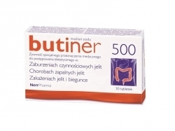 Zdjęcie BUTINER 500 mg 30 tabletek