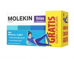 Zdjęcie MOLEKIN OSTEO 60 tabletek+ GUMA OPOROWA DO ĆWICZEŃ GRATIS!