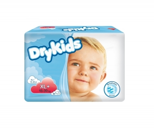 Zdjęcie TENA DRY KIDS Pieluchomajtki dla dzieci XL+ (15-30 kg) 30 sztuk DATA 03.08.2024