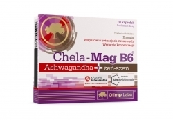 Zdjęcie OLIMP Chela-Mag B6 Ashwagandha+żeń-szeń 30 kapsułek