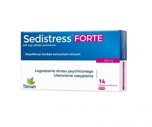 Zdjęcie SEDISTRESS FORTE 500 mg 14 tabletek