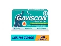 Zdjęcie GAVISCON o smaku mięty 24 tabletek
