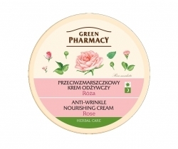 Zdjęcie GREEN PHARMACY Krem odżywczy przeciwzmarszczkowy do twarzy RÓŻA 150 ml