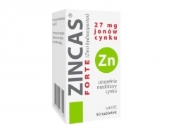 Zdjęcie ZINCAS FORTE 150 mg 50 tabletek