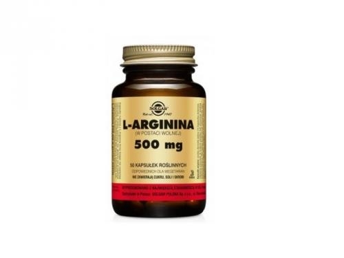 Zdjęcie SOLGAR L-Arginina 500 mg 50 kapsułek
