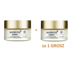 Zdjęcie SESDERMA SAMAY Krem przeciwstarzeniowy 50 ml + SAMAY Krem przeciwstarzeniowy 50 ml za 1 GROSZ