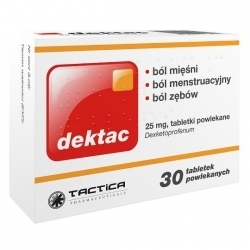 Zdjęcie DEKTAC 25 mg 30 tabletek