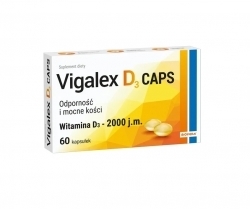 Zdjęcie VIGALEX D3 CAPS 2000 j.m. 60 kapsułek