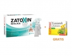 Zdjęcie ZATOXIN INHALACJE 10 fiolek x 3 ml + GARDIMAX Tymianek 24 pastylki DATA 11.2024 GRATIS