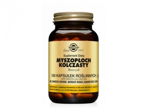 Zdjęcie SOLGAR Myszopłoch kolczasty 100 kapsułek