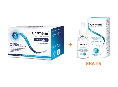 Zdjęcie DERMENA INTENSIVE 15 saszetek 20 ml + Dermena Sensitive Serum 50 ml GRATIS