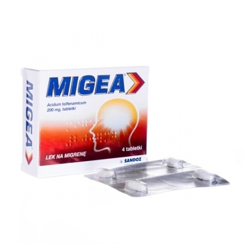 Zdjęcie MIGEA 200 mg 4 tabletki