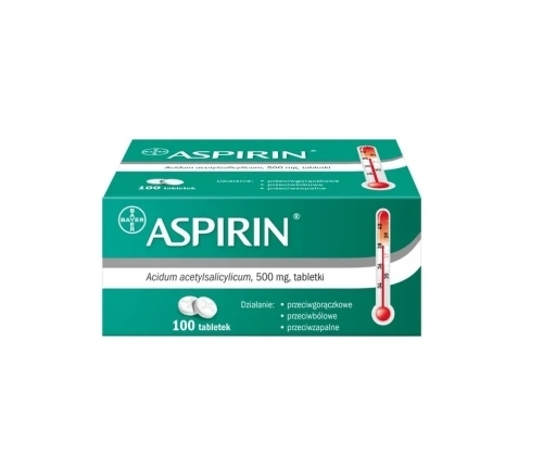 Zdjęcie ASPIRIN 500 mg 100 tabletek