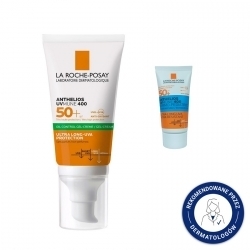Zdjęcie LA ROCHE-POSAY ANTHELIOS Żel-Krem do twarzy SPF50+ 50 ml + GRATIS FLUIDE INVISIBLE 15 ml