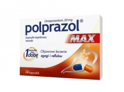 Zdjęcie POLPRAZOL MAX 20 mg 14 kapsułek