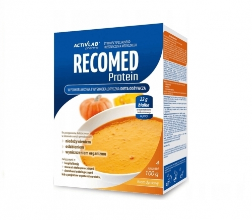 Zdjęcie ACTIVLAB RECOMED PROTEIN Krem smak dyniowy 4 saszetki DATA 06.09.2025