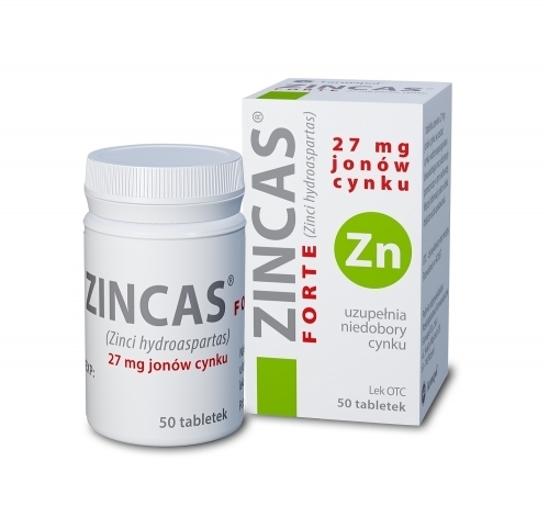 Zdjęcie ZINCAS FORTE 150 mg 50 tabletek