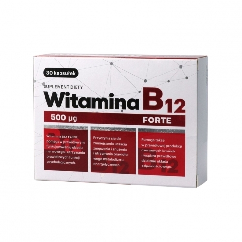 Zdjęcie WITAMINA B12 FORTE 30 kapsułek