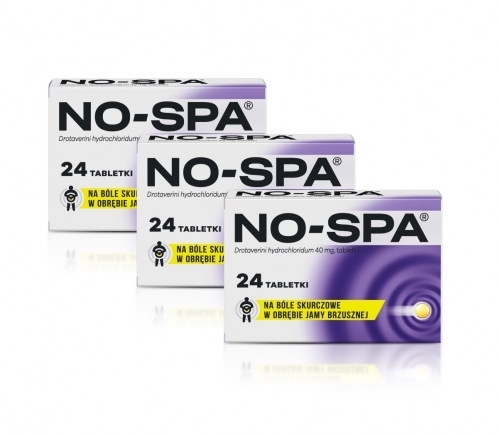 Zdjęcie NO-SPA 40 mg 3 x 24 tabletki