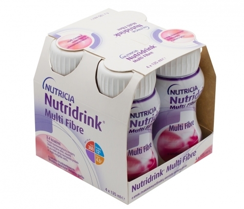 Zdjęcie NUTRIDRINK Multi Fibre smak truskawkowy 4 butelki 125 ml