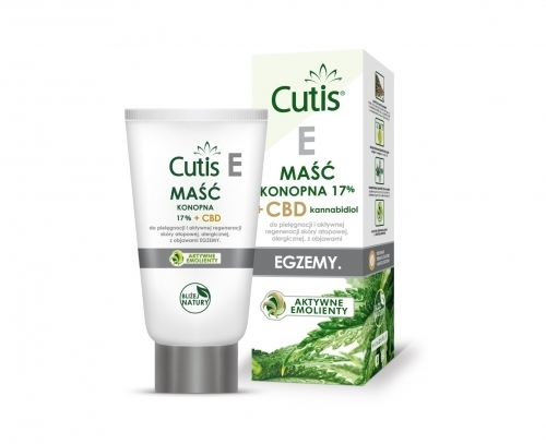 Zdjęcie CUTIS E - EGZEMA Maść konopna 17% + CBD 120 ml