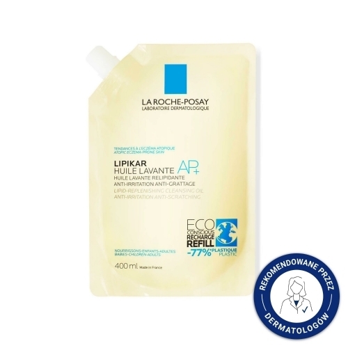 Zdjęcie LA ROCHE-POSAY LIPIKAR OIL AP+ Olejek myjący do ciała REFILL 400 ml