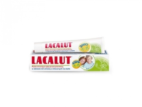 Zdjęcie LACALUT Pasta do zębów dla dzieci przeciw próchnicy 4-8 lat 50 ml