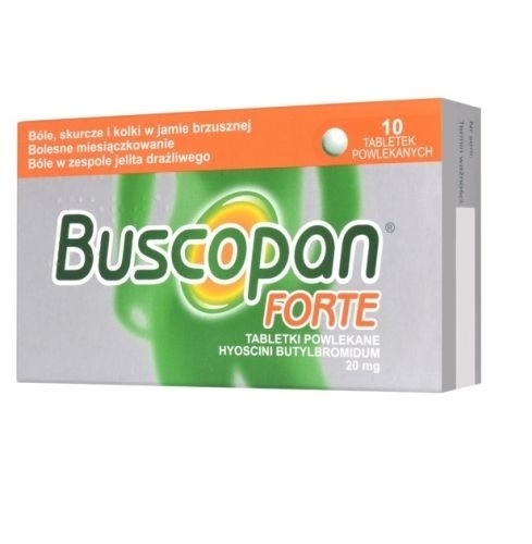 Zdjęcie BUSCOPAN FORTE 20 mg 10 tabletek