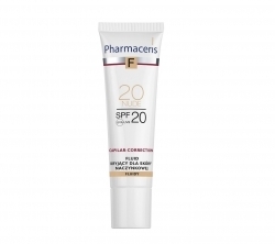 Zdjęcie PHARMACERIS F CAPILAR-CORRECTION Fluid kryjący SPF 20 20 NUDE 30 ml