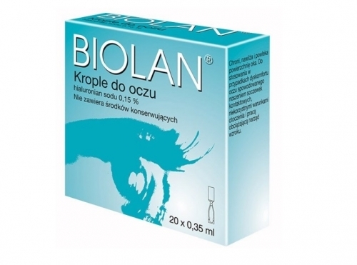 Zdjęcie BIOLAN Krople do oczu 20 minimsów po 0,35 ml
