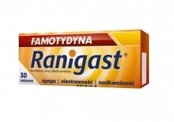 Zdjęcie FAMOTYDYNA RANIGAST 20 mg 30 tabletek