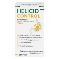 Zdjęcie HELICID CONTROL 10 mg 28 kapsułek