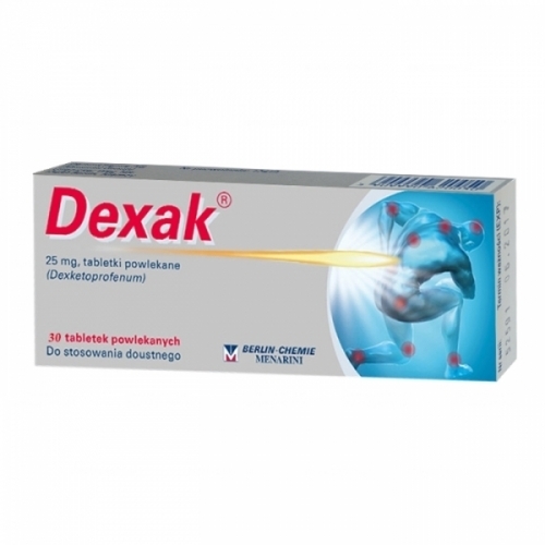 Zdjęcie DEXAK 25 mg 30 tabletek