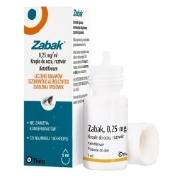 Zdjęcie ZABAK 0,25 mg/ml krople do oczu 5 ml