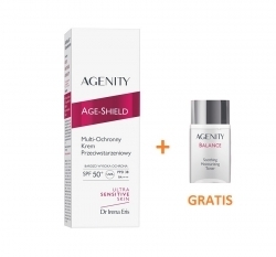 Zdjęcie AGENITY AGE-SHIELD Multi-ochronny krem przeciwstarzeniowy SPF50+ 50 ml + Tonik 50 ml GRATIS