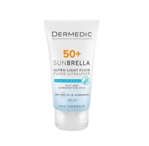 Zdjęcie DERMEDIC SUNBRELLA Krem ochronny SPF 50+ do skóry tłustej i mieszanej 40 ml