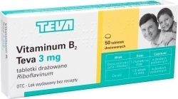 Zdjęcie VITAMINUM B2 3 mg 50 tabletek drażowanych