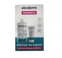 Zdjęcie ELODERM ZESTAW Emulsja do kąpieli 400 ml + Krem aktywny 75 ml GRATIS