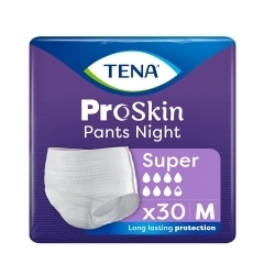 Zdjęcie TENA PANTS PROSKIN SUPER NIGHT Majtki chłonne rozmiar M 30 sztuk