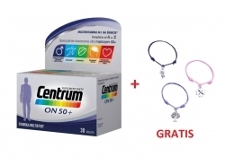 Zdjęcie CENTRUM ON 50+ 30 tabletek + prezent bransoletka GRATIS