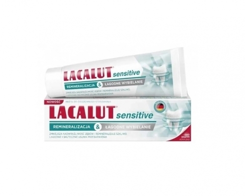 Zdjęcie LACALUT SENSITIVE Pasta do mycia zębów remineralizacja & łagodne wybielanie 75 ml