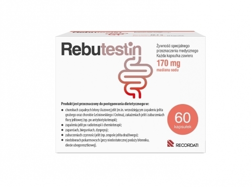 Zdjęcie REBUTESTIN 170 mg maślanu sodu 60 kapsułek