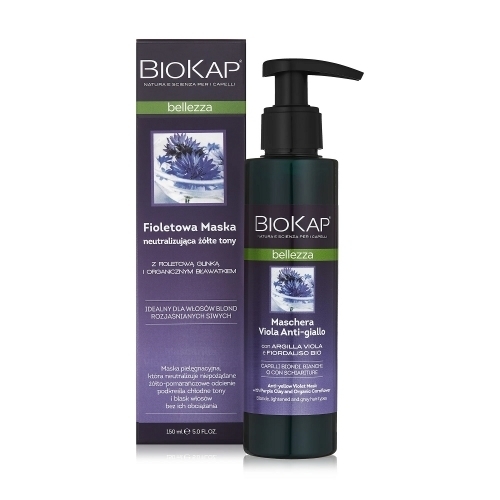 Zdjęcie BIOKAP BELLEZZA Fioletowa Maska Neutralizująca żółte tony 150 ml