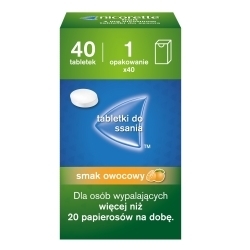 Zdjęcie NICORETTE FRUIT do ssania 4 mg 40 tabletek do ssania