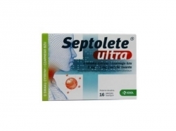 Zdjęcie SEPTOLETE ULTRA o smaku cytryny i czarnego bzu 16 pastylek