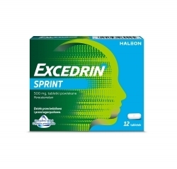 Zdjęcie EXCEDRIN SPRINT 500 mg 12 tabletek