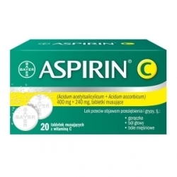 Zdjęcie ASPIRIN C 20 tabletek musujących