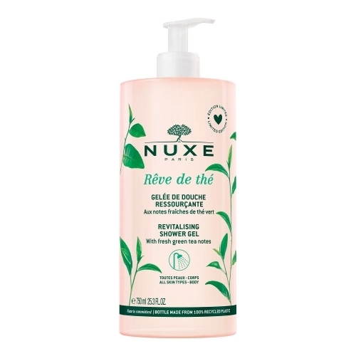 Zdjęcie NUXE BODY Reve de Thé Rewitalizujący Żel pod prysznic 750 ml + Nuxe Very Rose Woda 100 ml GRATIS